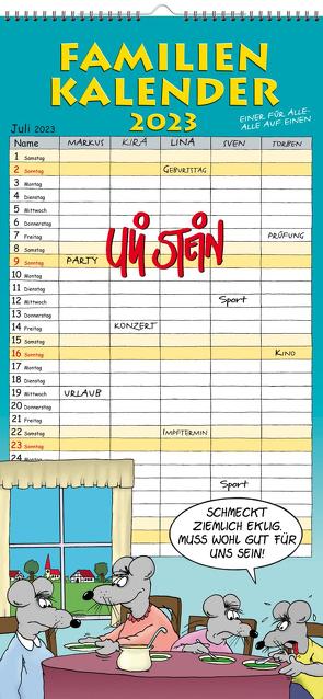 Uli Stein – Familienkalender 2023: Familienplaner mit 5 Spalten von Stein,  Uli