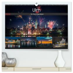 Ulm für Nachtspatzen (hochwertiger Premium Wandkalender 2024 DIN A2 quer), Kunstdruck in Hochglanz von Photography,  Trancerapid