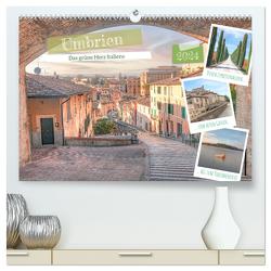 Umbrien – Das grüne Herz Italiens (hochwertiger Premium Wandkalender 2024 DIN A2 quer), Kunstdruck in Hochglanz von Kruse,  Joana