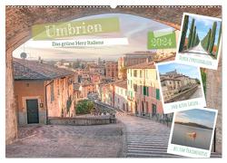 Umbrien – Das grüne Herz Italiens (Wandkalender 2024 DIN A2 quer), CALVENDO Monatskalender von Kruse,  Joana