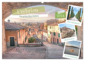 Umbrien – Das grüne Herz Italiens (Wandkalender 2024 DIN A2 quer), CALVENDO Monatskalender von Kruse,  Joana