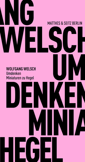 Umdenken von Welsch,  Wolfgang