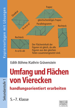 Umfang und Flächen von Vierecken handlungsorientiert erarbeiten von Böhme,  Edith, Grävenstein,  Kathrin