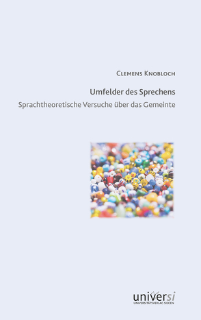 Umfelder des Sprechens von Knobloch,  Clemens