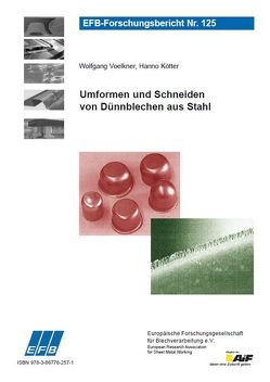 Umformen und Schneiden von Dünnblechen aus Stahl von Kötter,  Hanno, Voelkner,  Wolfgang