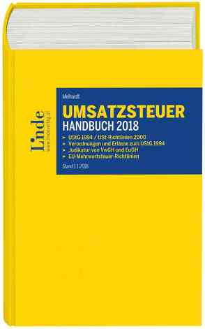 Umsatzsteuer-Handbuch 2018 von Melhardt,  Stefan