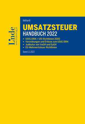 Umsatzsteuer-Handbuch 2022 von Melhardt,  Stefan