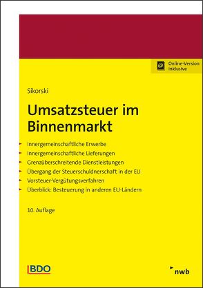 Umsatzsteuer im Binnenmarkt von Pogodda-Grünwald,  Annette, Sikorski,  Ralf