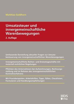 Umsatzsteuer und innergemeinschaftliche Warenbewegungen von Goldhorn,  Matthias