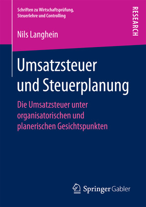 Umsatzsteuer und Steuerplanung von Langhein,  Dr. Nils
