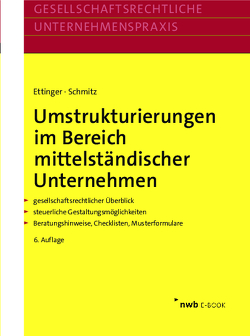 Umstrukturierungen im Bereich mittelständischer Unternehmen von Ettinger,  Jochen, Schmitz,  Markus