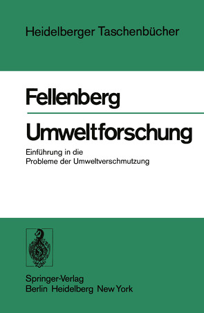 Umweltforschung von Fellenberg,  G.