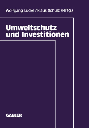 Umweltschutz und Investitionen von Lücke,  Wolfgang