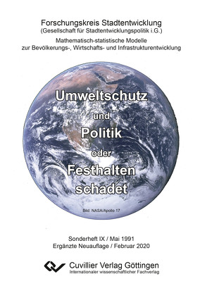 Umweltschutz und Politik oder Festhalten schadet von Marquardt,  Karlheinz