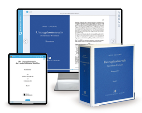 Umzugskostenrecht Nordrhein-Westfalen – Print + Digital von Mohr,  Karl-Heinz, Sabolewski,  Horst