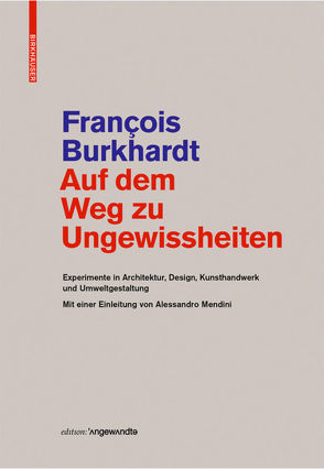 Auf dem Weg zu Ungewissheiten von Burkhardt,  Francois