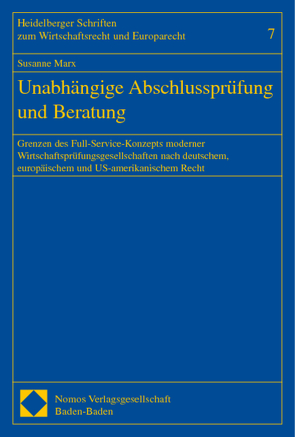 Unabhängige Abschlussprüfung und Beratung von Marx,  Susanne