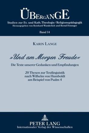 «Und am Morgen Freude» von Lange,  Karin