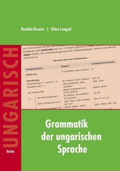 Ungarische Grammatik von Horvath,  Katalin, Keszler,  Borbala, Lengyel,  Klara