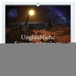 Unglaubliche Sonnenuntergänge (hochwertiger Premium Wandkalender 2024 DIN A2 quer), Kunstdruck in Hochglanz von Gaymard,  Alain