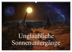 Unglaubliche Sonnenuntergänge (Wandkalender 2024 DIN A2 quer), CALVENDO Monatskalender von Gaymard,  Alain