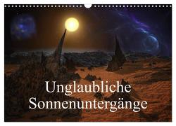 Unglaubliche Sonnenuntergänge (Wandkalender 2024 DIN A3 quer), CALVENDO Monatskalender von Gaymard,  Alain