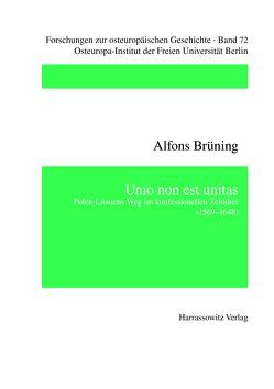 Unio non est unitas von Brüning,  Alfons