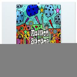 United States Pop Art von Nico Bielow (hochwertiger Premium Wandkalender 2024 DIN A2 hoch), Kunstdruck in Hochglanz von Bielow,  Nico
