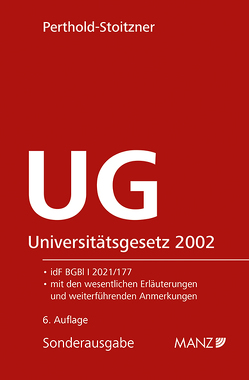 Universitätsgesetz 2002 von Perthold-Stoitzner,  Bettina