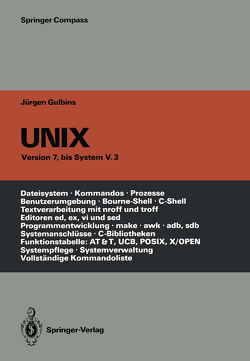 UNIX von Amon,  Angelika, Gulbins,  Jürgen