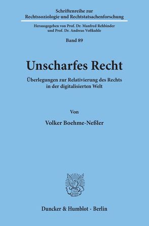 Unscharfes Recht. von Boehme-Nessler,  Volker