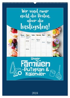 Unser Familien-Putzplan & Kalender 2024 (Wandkalender 2024 DIN A2 hoch), CALVENDO Monatskalender von MD-Publishing,  MD-Publishing