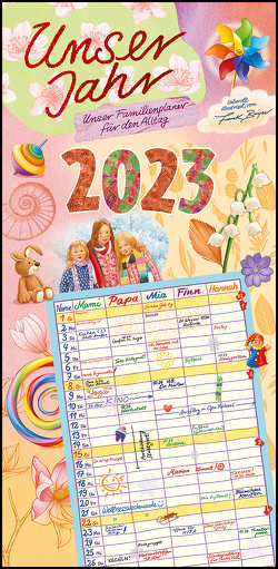 Unser Jahr – Unser Familienplaner für den Alltag 2023 – Familien-Timer – Termin-Planer – Kinder-Kalender – Familien-Kalender – 22×45 von Bayer,  Frank