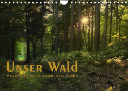 Unser Wald – Magische Sichten in norddeutsche Wälder / Geburtstagskalender (Wandkalender 2023 DIN A4 quer) von Langenkamp,  Heike