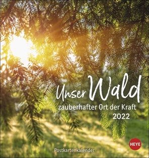 Unser Wald Postkartenkalender 2022 von Heye