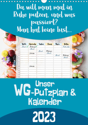 Unser WG-Putzplan & Kalender 2023 (Wandkalender 2023 DIN A3 hoch) von MD-Publishing