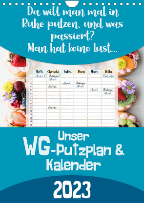 Unser WG-Putzplan & Kalender 2023 (Wandkalender 2023 DIN A4 hoch) von MD-Publishing