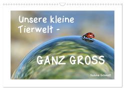 Unsere kleine Tierwelt – GANZ GROSS (Wandkalender 2024 DIN A3 quer), CALVENDO Monatskalender von Schmidt,  Sabine
