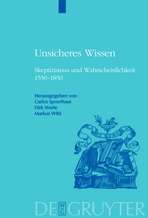 Unsicheres Wissen von Spoerhase,  Carlos, Werle,  Dirk, Wild,  Markus