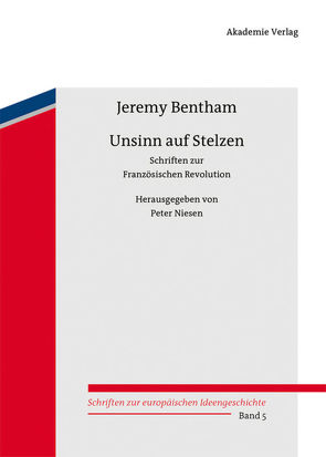 Unsinn auf Stelzen von Bentham,  Jeremy, Niesen,  Peter