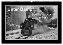 Unter Dampf – Eisenbahnromantik im Harz (Wandkalender 2024 DIN A2 quer), CALVENDO Monatskalender von Maurer,  Marion