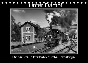 Unter Dampf – Mit der Preßnitztalbahn durchs Erzgebirge (Tischkalender 2022 DIN A5 quer) von Maurer,  Marion