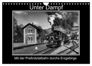 Unter Dampf – Mit der Preßnitztalbahn durchs Erzgebirge (Wandkalender 2024 DIN A4 quer), CALVENDO Monatskalender von Maurer,  Marion