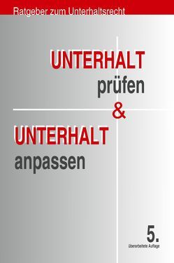 Unterhalt prüfen & Unterhalt anpassen von Diehl,  Gretel, Jaquemoth,  Bernd, Zimmermann,  Dieter