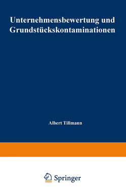Unternehmensbewertung und Grundstückskontaminationen von Tillmann,  Albert
