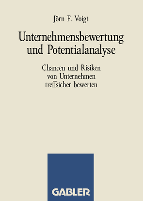 Unternehmensbewertung und Potentialanalyse von Voigt,  Jörn F.