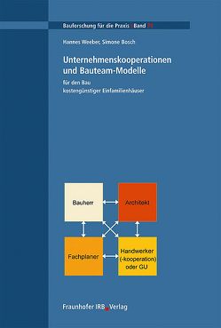 Unternehmenskooperationen und Bauteam-Modelle für den Bau kostengünstiger Einfamilienhäuser. von Bosch,  Simone, Weeber,  Hannes