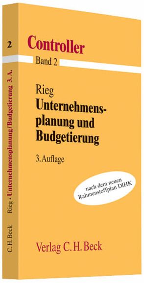 Unternehmensplanung und Budgetierung von Rieg,  Robert