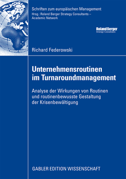 Unternehmensroutinen im Turnaroundmanagement von Federowski,  Richard