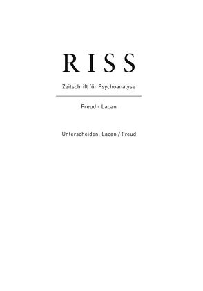 Unterscheiden: Freud / Lacan von Seidel,  Marc Philip, Widmer,  Peter